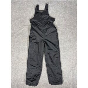 Swiss Tech Kids Black Insulated Snow Bibs Overalls XL 14-16 SW30100015612A